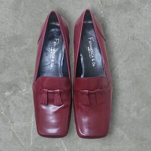 Fieramosca & Co. Italy Red Patent Leather Tassel Loafers Women’s Size 6 EUC